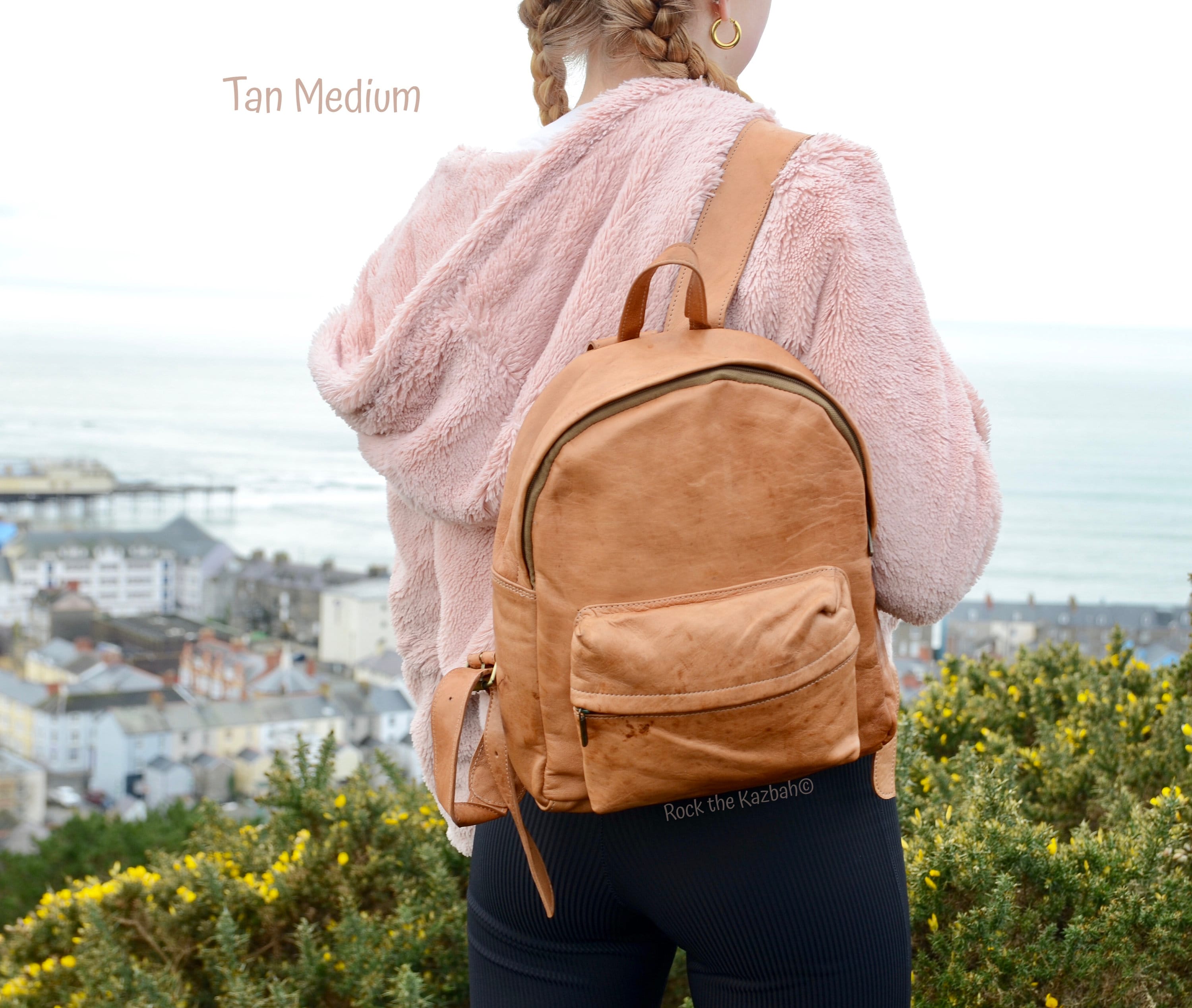 Leather Backpack Rucksack, Womens Backpack Daypack, Mens