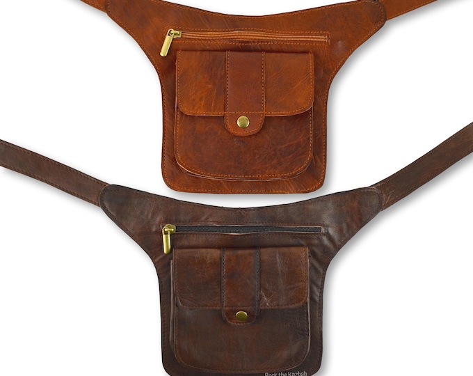 Leather Hip Bag, Fanny Pack, Crossbody Bag, Bumbag, Belt Bag, Waist Bag