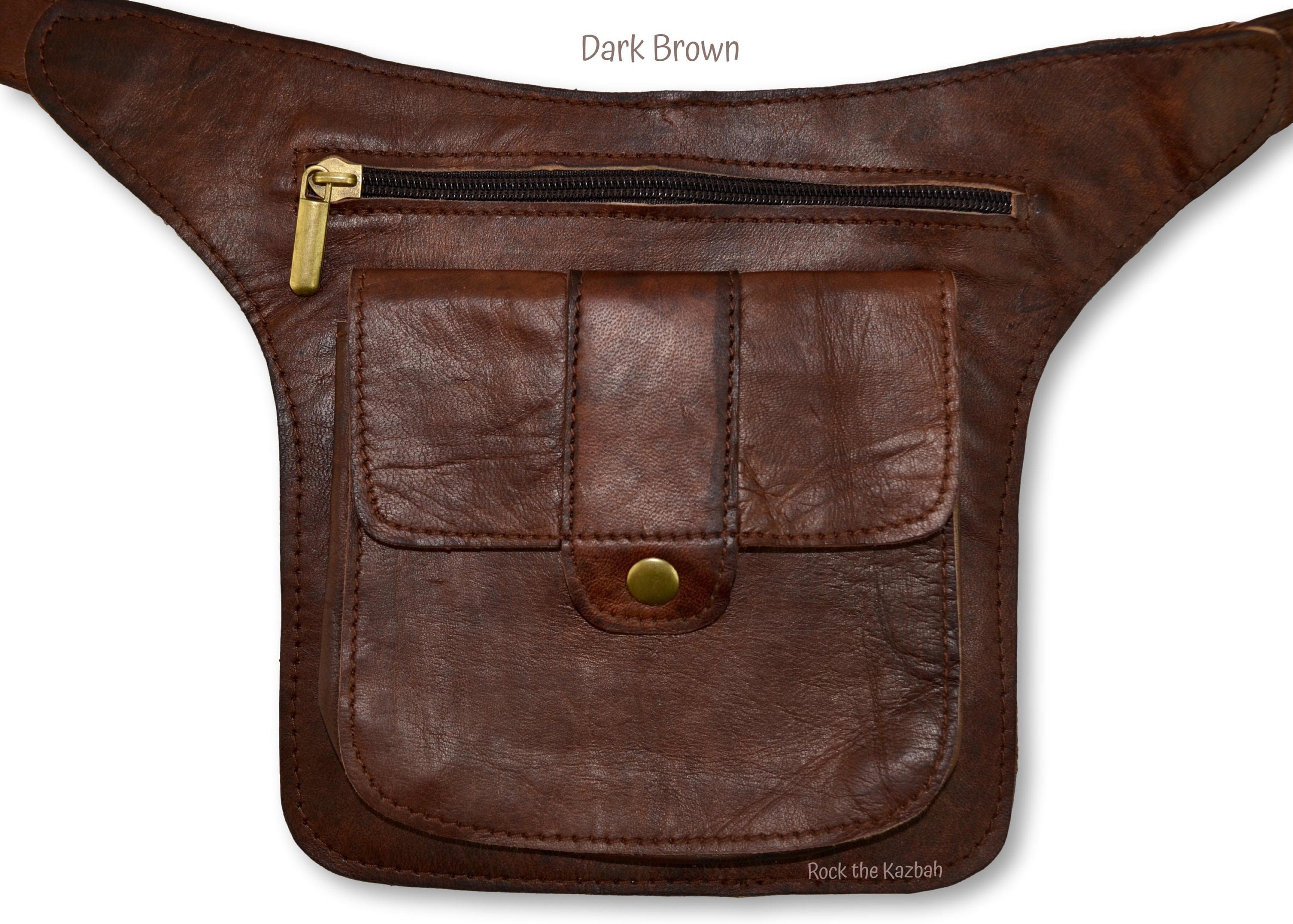 Butcher Custom Leather Works Fanny Pack Burgundy Used, Great