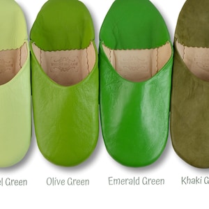 BABOUCHE: Marokkaanse Babouche-slippers voor dames, handgemaakt van zacht biologisch leer, schapenvacht, muilezels, slip-ons, 29 kleuren afbeelding 5