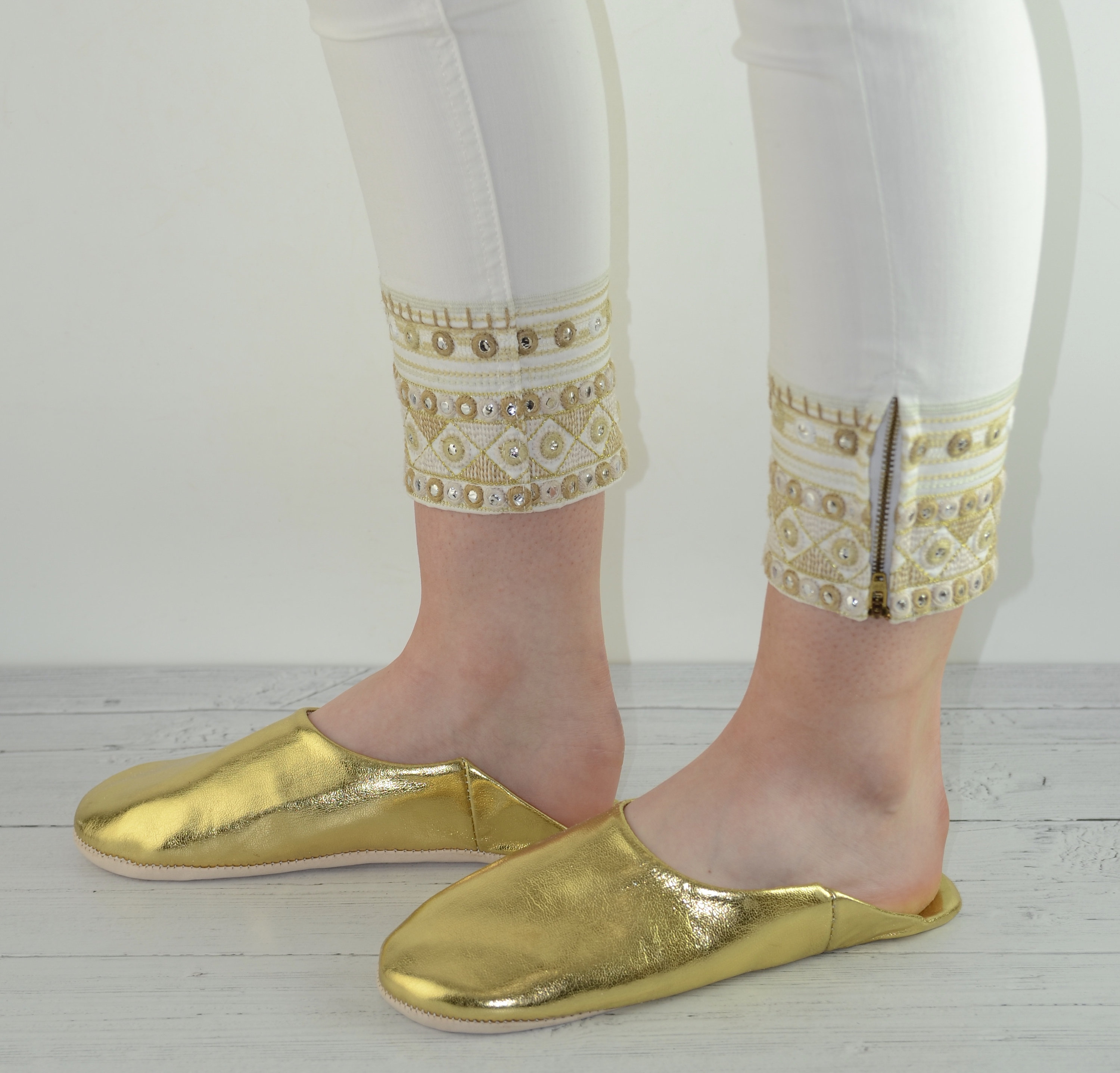 【まる子】CONSTRUCTIVE HEEL BABOUCHE BABOUCHE Womens Moroccan Babouche Slippers Handmade From