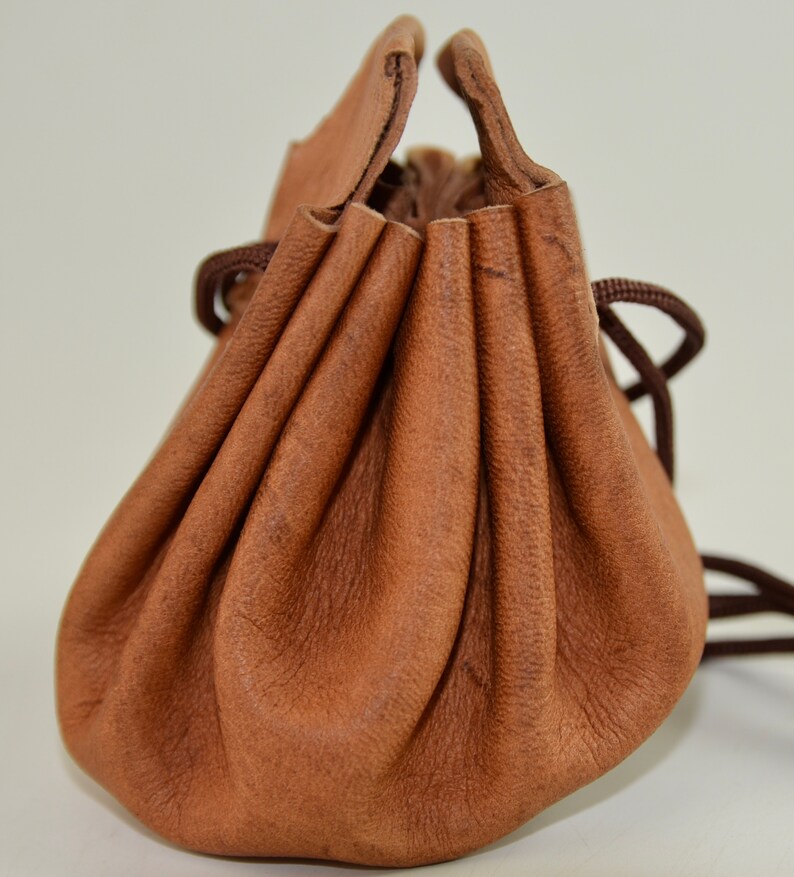 Leather Drawstring Pouch Coin Pouch Money Pouch Coin Purse Etsy