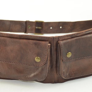 Leather Belt Bag, Hip Bag, Waist Bag, Travel Belt, Utility Belt With ...