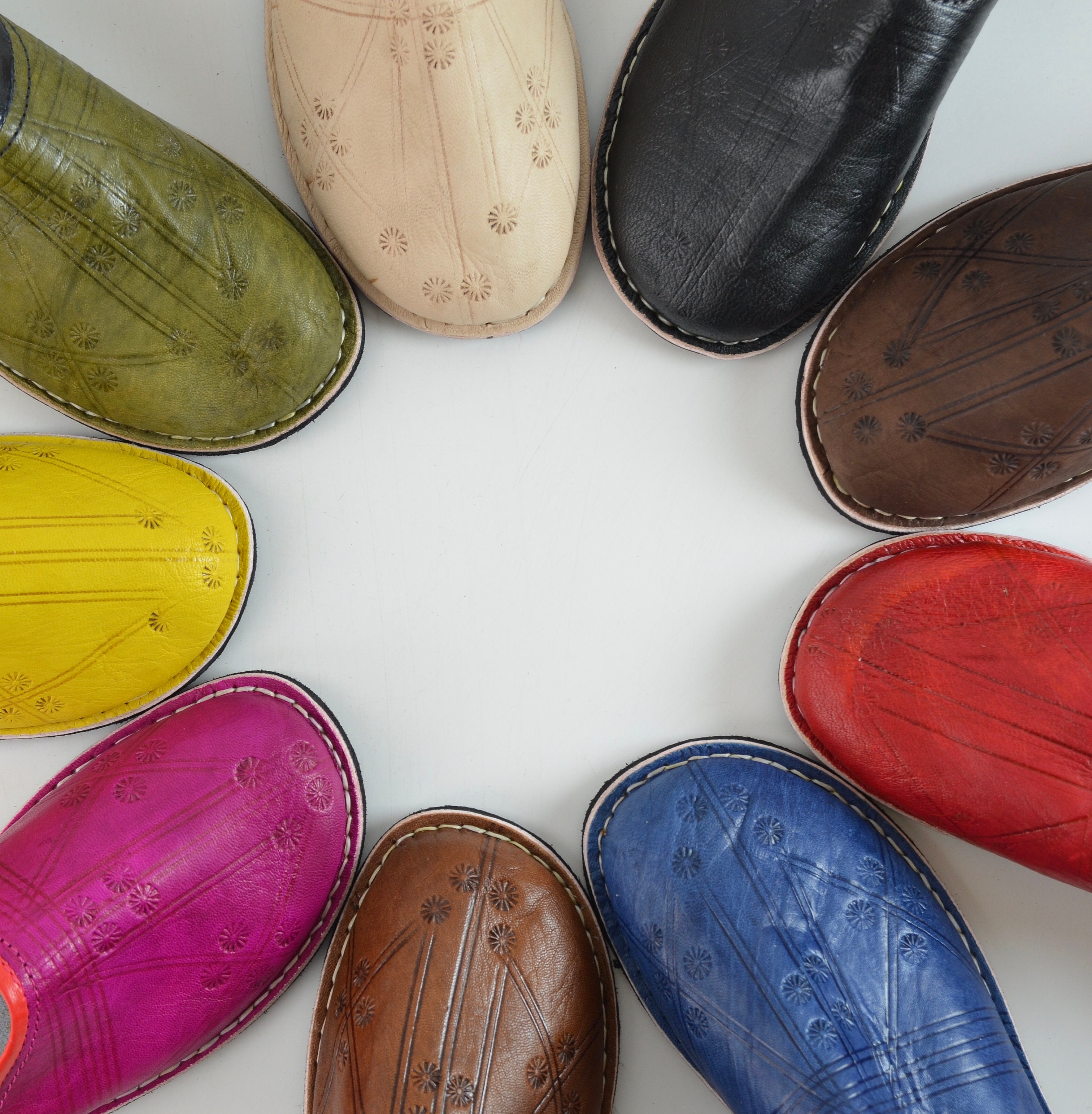 Moroccan Babouche Slippers Shoes Handmade From Organically