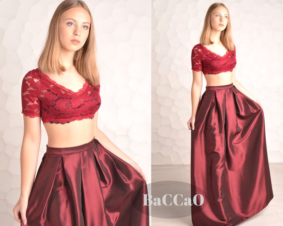 burgundy dress top