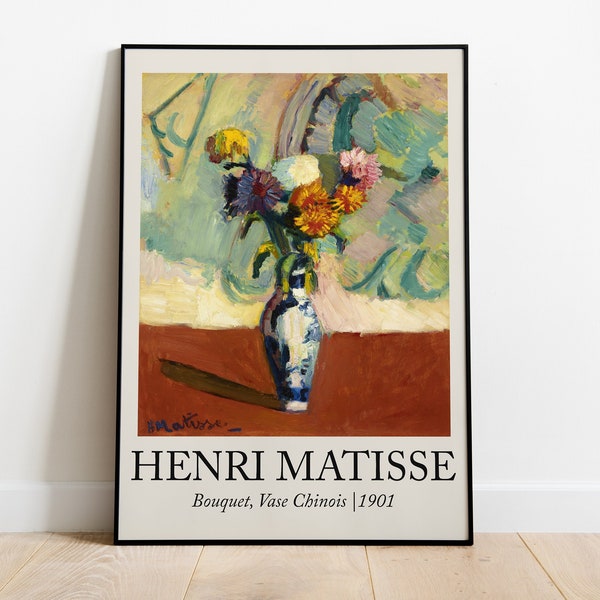 Henri Matisse Bouquet Vase Chinois Classic Art Print