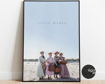 LITTLE WOMEN Minimal Style Movie Poster Print   High Quality Wall Art