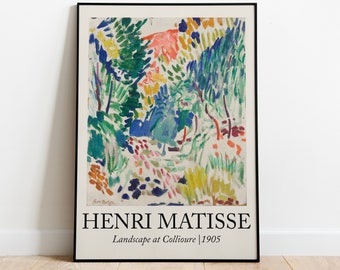 Henri Matisse Landscape at Collioure Classic Art Print