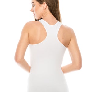 Kurve Seamless Supersoft Racerback Tank, UV Protective Fabric UPF 50+ (Made with Love in The USA)