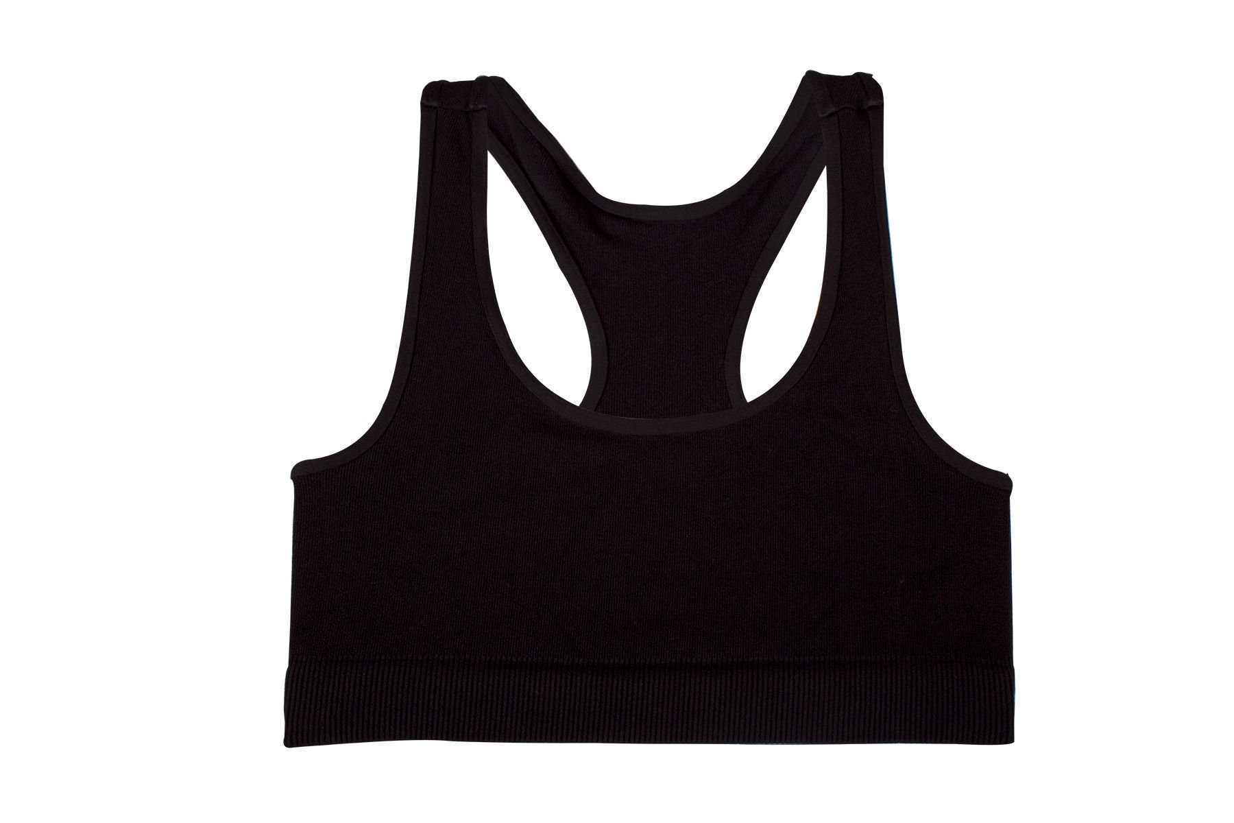 Kurve Girl's Seamless Stretchy Crop Racerback Training Bra, UV Pr…