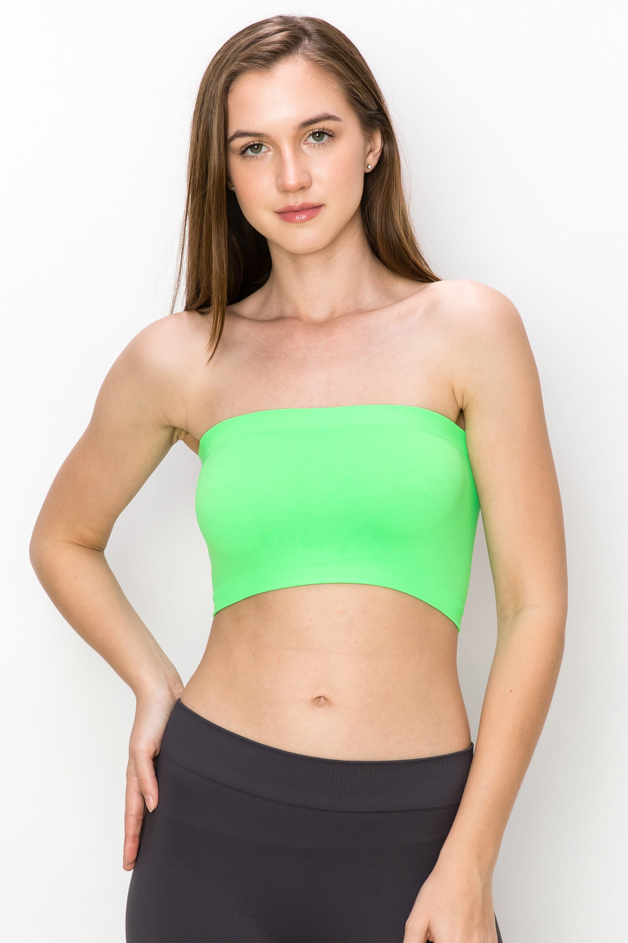 Kurve Premium Seamless Bandeau Tube Top non-padded made in USA 