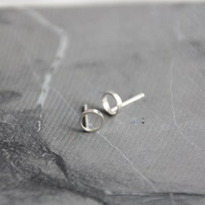 NEW Sterling silver circle studs image 2