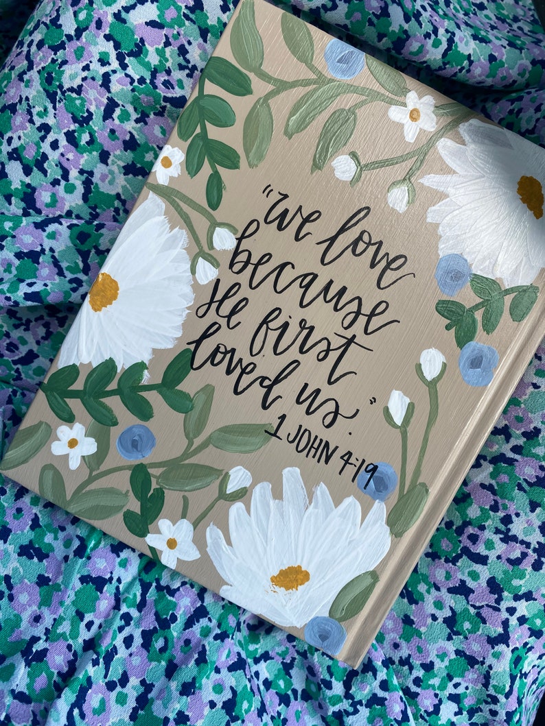 Custom Hand Painted ESV Journaling Bible Etsy