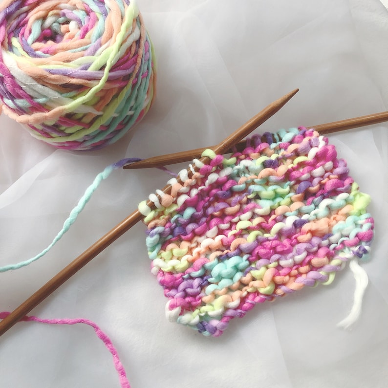 50 Gram Handspun Handmixed Art Yarn for Knitting Weaving and Crochet Handcraft DIY