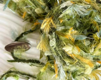 80 Gram Hand-Blended Chunky Yarn  Art Yarn for Knitting Weaving and Crochet, Handcraft DIY