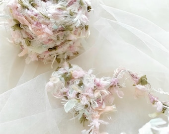 Fio grosso artesanal de 80 gramas, misturado à mão, ideal para tricô, tecelagem e crochê, artesanato e projetos DIY.