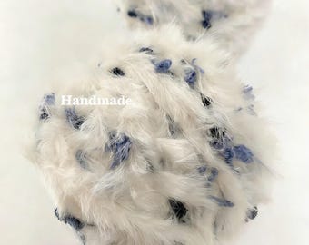 Fio grosso de 100 gramas, misturado à mão, para tricô, tecelagem e crochê, artesanato e projetos DIY.