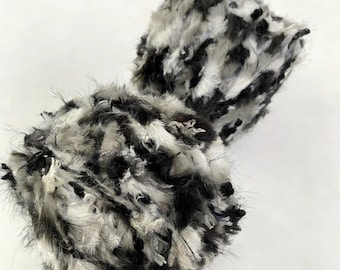 Fio grosso artesanal de 80 gramas, misturado à mão, ideal para tricô, tecelagem e crochê, artesanato e projetos DIY.