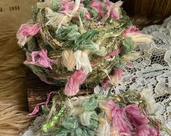 Fio grosso de 100 gramas, misturado à mão, para tricô, tecelagem e crochê, artesanato e projetos DIY.