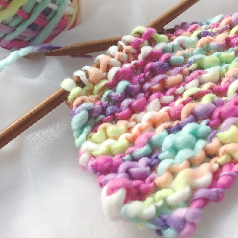 50 Gram Handspun Handmixed Art Yarn for Knitting Weaving and Crochet Handcraft DIY