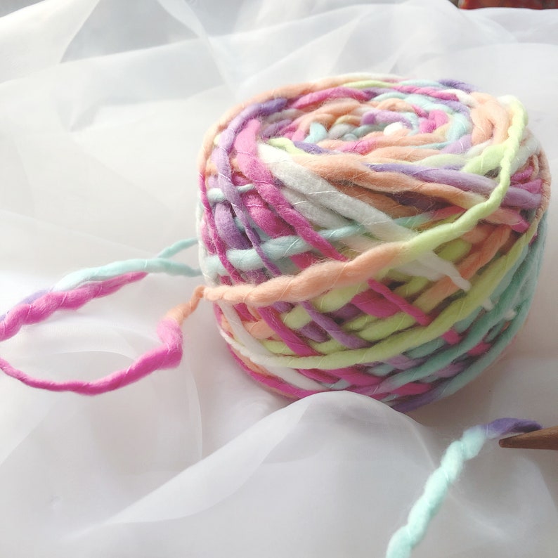 50 Gram Handspun Handmixed Art Yarn for Knitting Weaving and Crochet Handcraft DIY