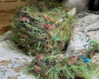 Fio grosso de 100 gramas, misturado à mão, para tricô, tecelagem e crochê, artesanato e projetos DIY.