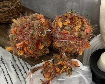 Fio grosso de 100 gramas, misturado à mão, para tricô, tecelagem e crochê, artesanato e projetos DIY.