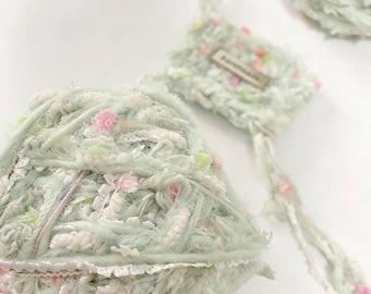 Fio grosso artesanal de 80 gramas, misturado à mão, ideal para tricô, tecelagem e crochê, artesanato e projetos DIY.