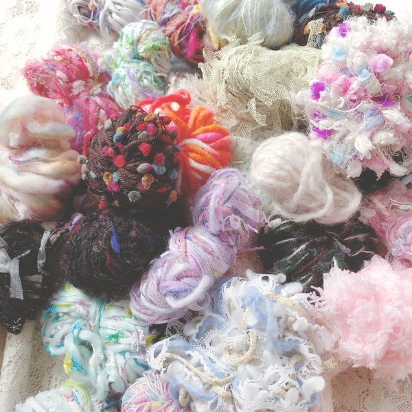 Fiber Scraps for Art Yarn - Etsy