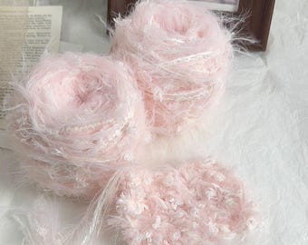 Hilo grueso de 100 gramos, mezclado a mano, para tejer, hacer ganchillo y manualidades.