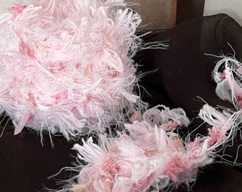 Fio grosso de 100 gramas, misturado à mão, para tricô, tecelagem e crochê, artesanato e projetos DIY.