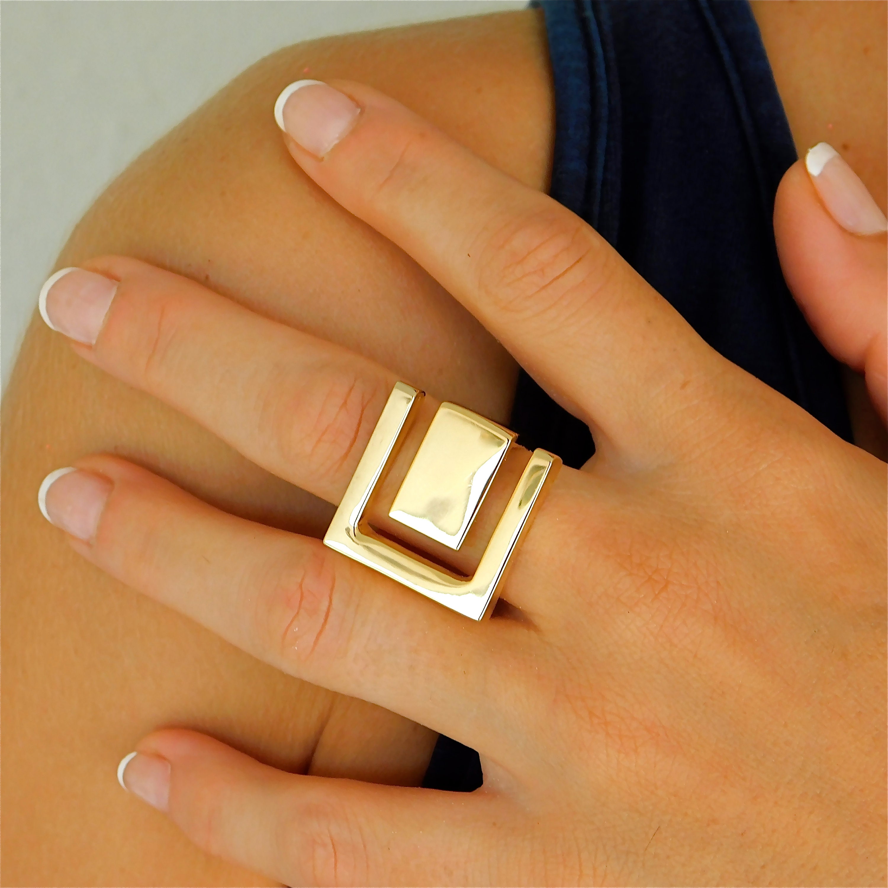 Amazon.com: NICEDREAM Custom Class Ring for Women Graduation