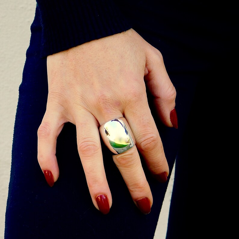 Large Statement Ring Cocktail Ring Wide Rings for Women Etsy