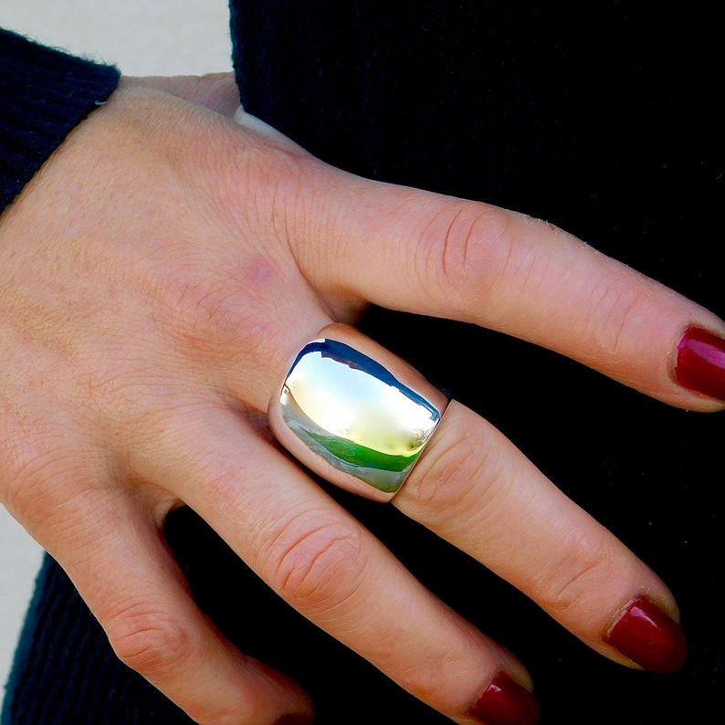 Large Statement Ring Cocktail Ring Wide Rings for Women Etsy