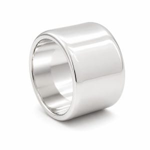 Chunky Silber Ehering - Schwerer 17 mm breiter Ring, Statement-Schmuck