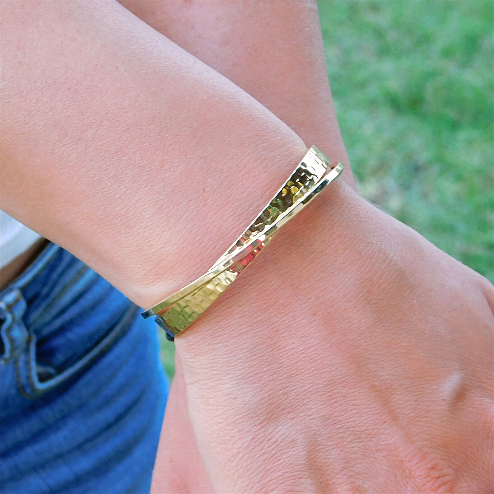 Double Bangle Bracelet Gold Bangle Gold Cuff Bracelet Etsy