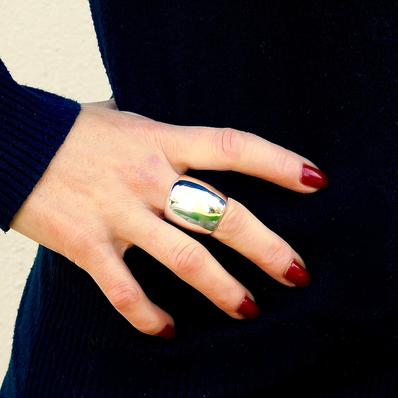 Large Statement Ring Cocktail Ring Wide Rings for Women Etsy