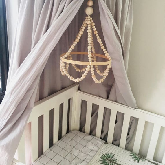 beaded chandelier nursery