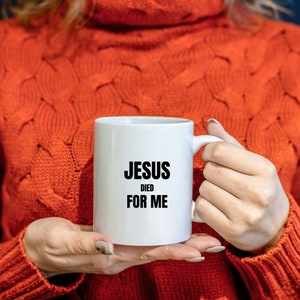 Jesus Died For Me SVG. Apply to T-Shirts, Mugs, Home Decor and more... SVG & PNG Files. Instant Download!