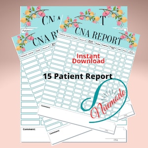 CNA Care Report Sheet