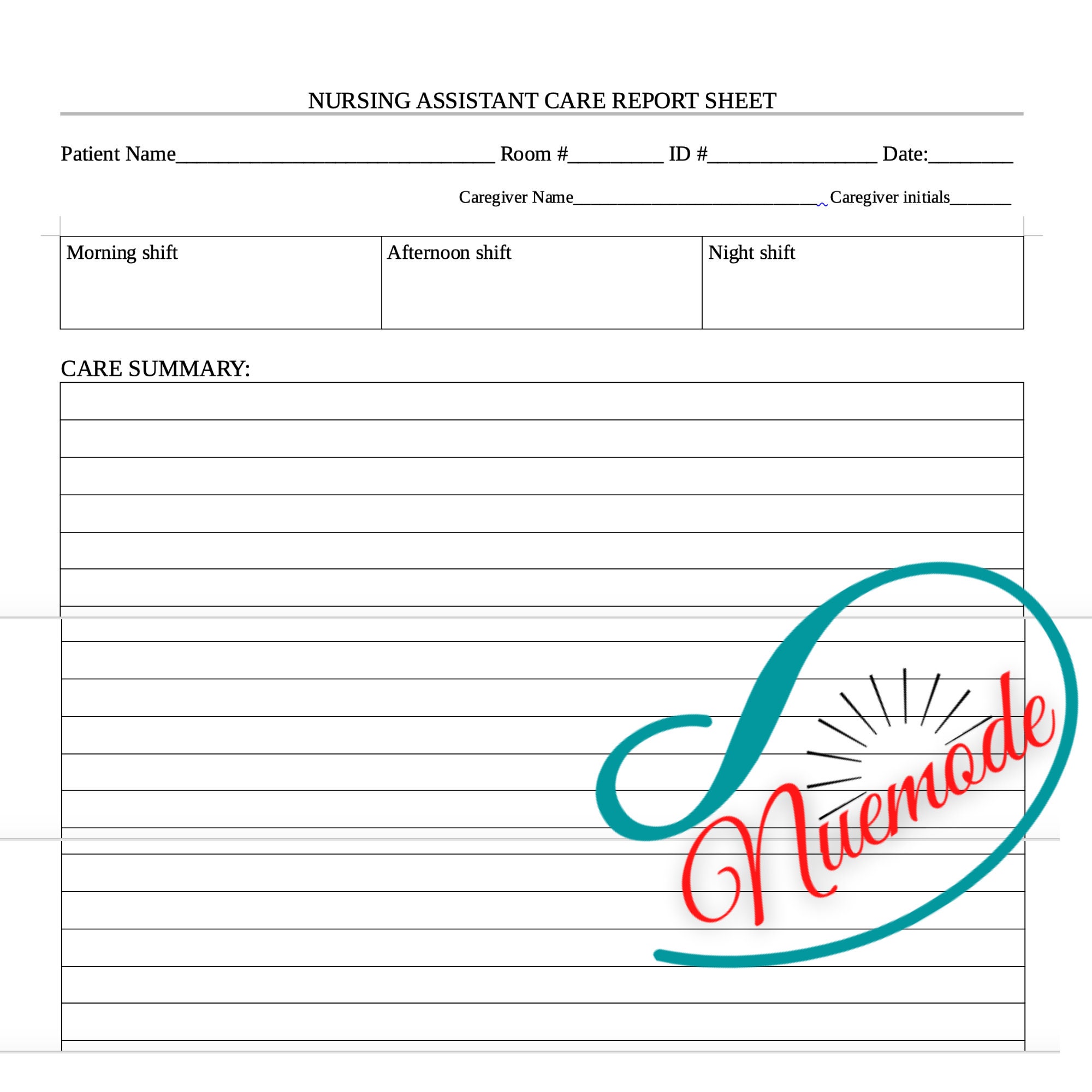Printable Nursing Report Sheets Cna Printable Nursing Report Sheets Cna