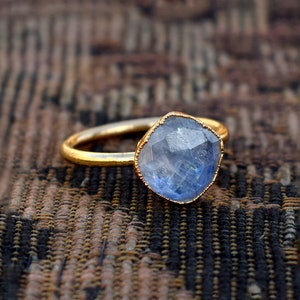 Moonstone Ring | Gemstone Ring | Gold Plated Ring | Ring For Women | Gift For Her | Ring for Her | Gift For Women | Brass Ring  {GFS3003}