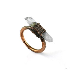 Crystal Ring | Electroformed Ring | Wedding Ring | Copper Ring | Gemstone Ring | Dainty Ring | Statement Ring | Rings For Women | Boho Rings