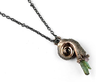 Tourmaline Necklace | Raw Stone Necklace | Pencil Stone Necklace | Pendant For Women | Gift For Her | Handmade Necklace | Solitaire Necklace