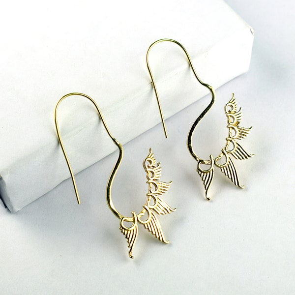 Handmade Brass Gypsy Earring \ Boho Earrings \ Metal Earrings \ Dangle & Drop Earrings \ Ethnic Earrings \ Tribal Earrings \ Spiral Earrings