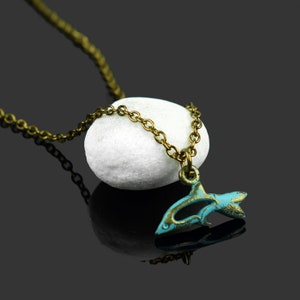 Handgefertigte Design Patina Delfin Halskette &gt; Liebhaber Halskette &gt; Strand Schmuck &gt; Tier Schmuck &gt; Ocean Beach Halskette &gt; Personalisierte Halskette