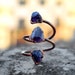 Natural Raw Amethyst Gemstone Dainty Ring \ Spring Ring \ Rings For Women \ 925 Silver Ring \ Copper Ring \ Adjustable Ring \ Statement Ring
