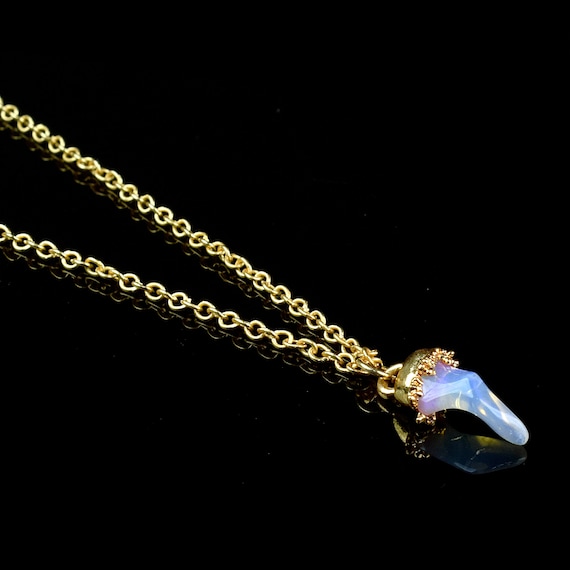 天然ファイアオパールネックレスペンダント｜原石ネックレス｜宝石