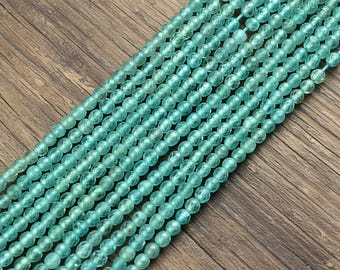 Blue Topaz Rondelle Beads | 2-3mm Faceted Gemstone Strand (12 Inch)