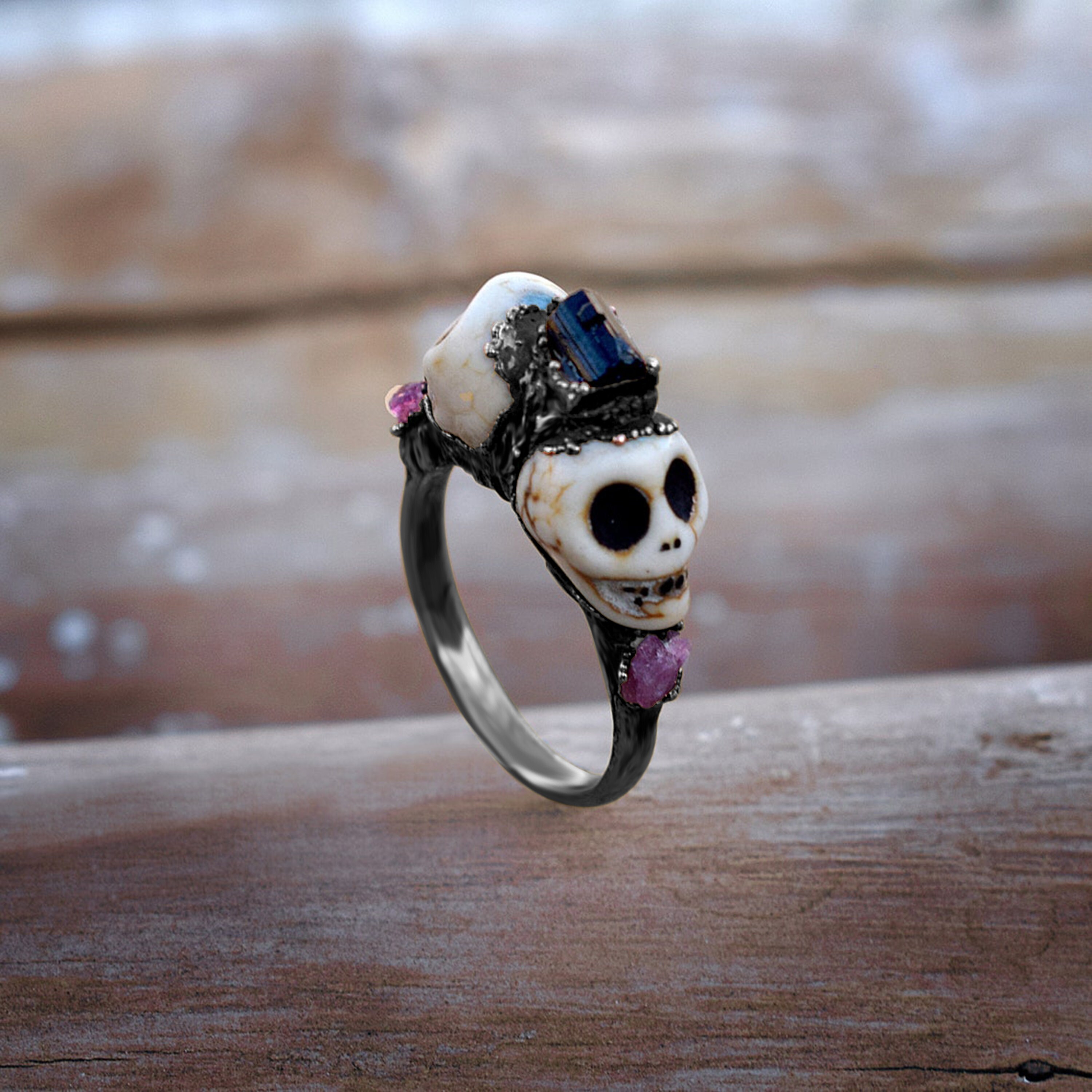 MEXICAN 何気なく SKULL RING ビンテージ メキシカンスカル MEXICO